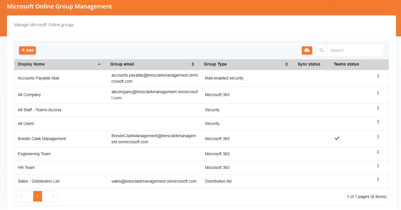 Managing Exchange mailboxes and Microsoft 365 groups across tenants in Atria