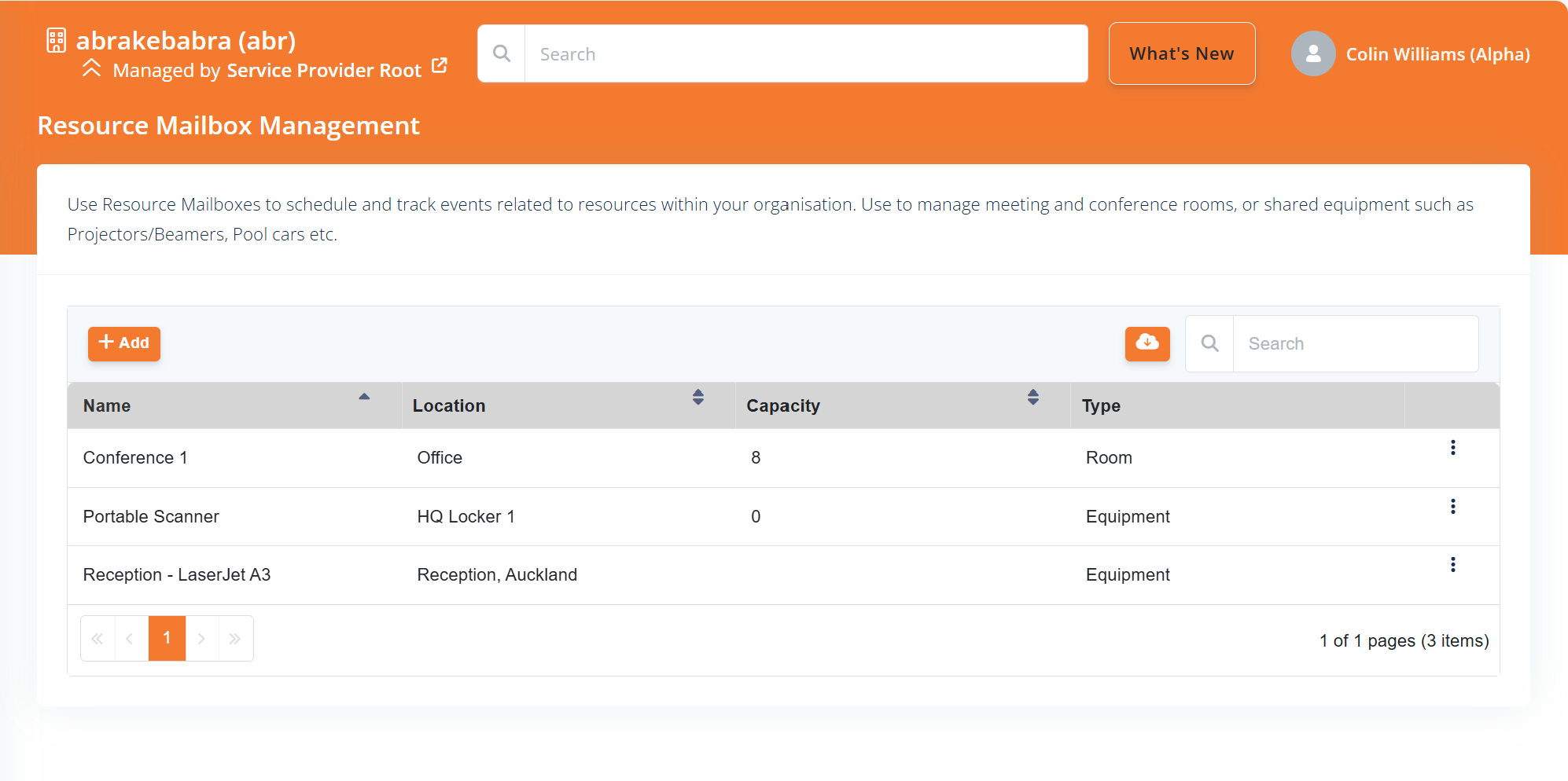Resource Mailbox Management in Atria